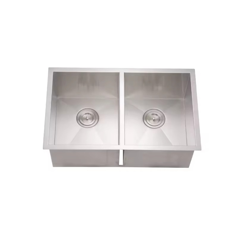 Double Bowl Handmade Kitchen Sink 7545