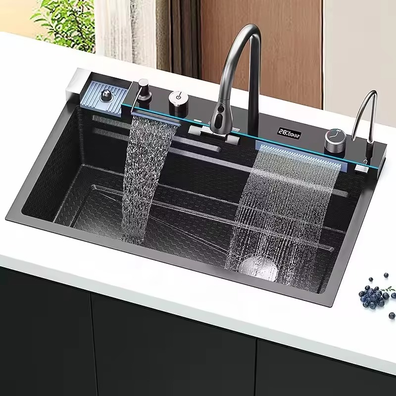 Multifunctional Handmade Kitchen Sink 7546h