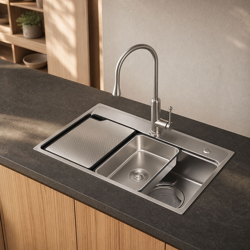 Pressed and Welded Kitchen Sink 6846 7546 8048